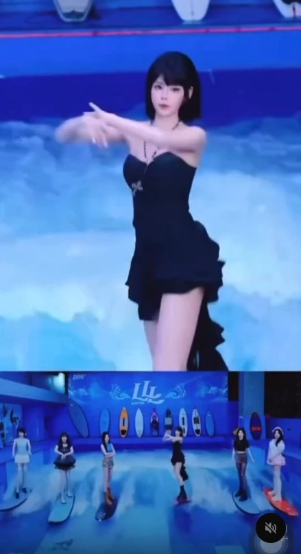 Kỹ năng giữ thăng bằng điêu luyện của các hot girl Douyin khi livestream